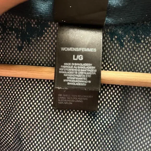 The North Face Resolve Jacket Womens Large Teal HyVent Waterproof Hooded Rain - Picture 7 of 10